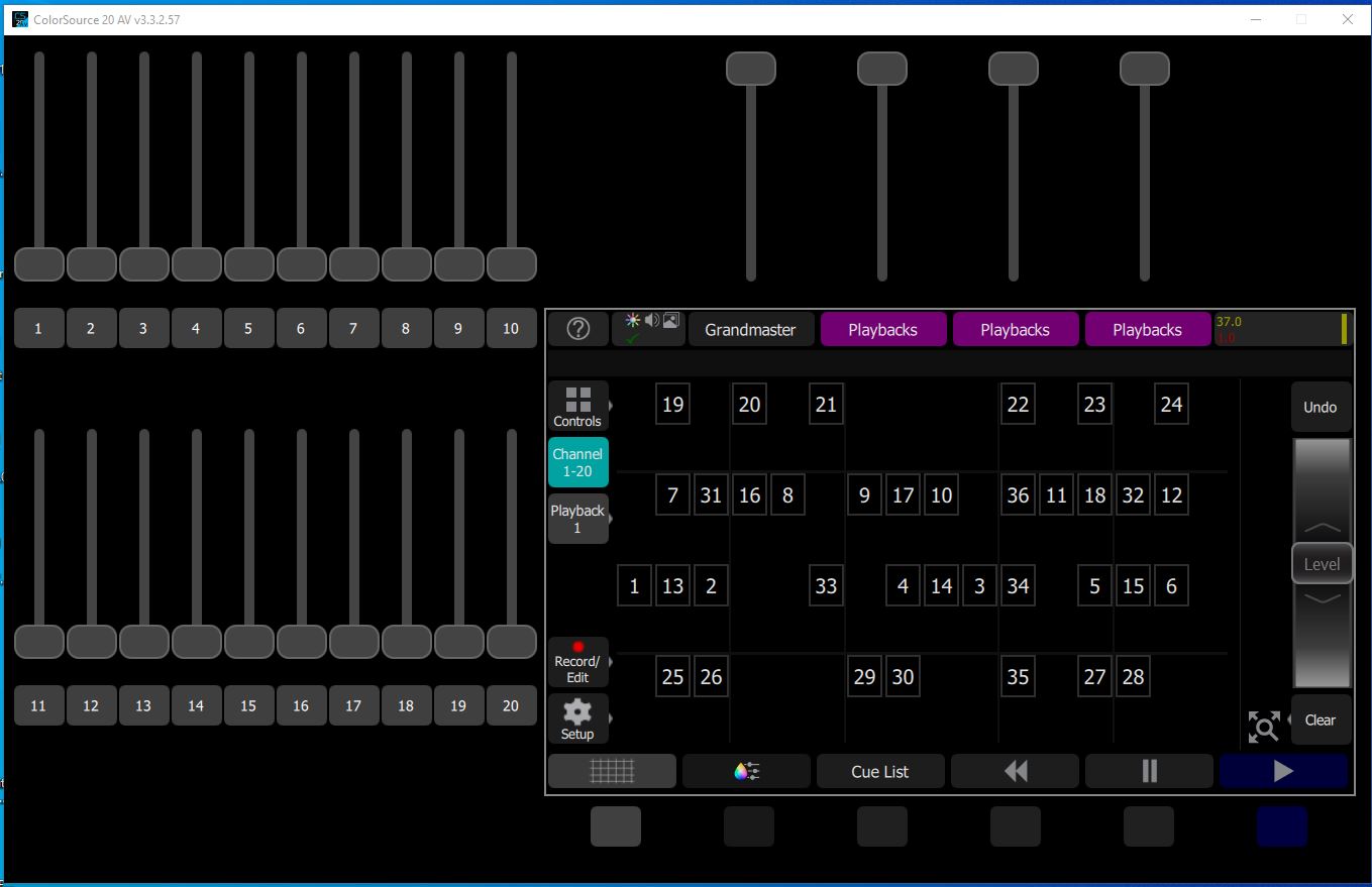 ColorSource 20/40 AV Consoles – Theatre Lighting Workshops